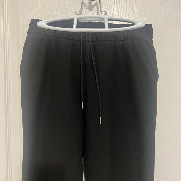Uniqlo Black Cotton Jogger with Drawstring - Picture 2 of 3
